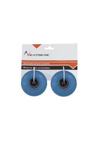Coppia ruote azzurre 60x45 mm PU con cuscinetti ABEC7 per longbard Cruiser Bat Nextreme