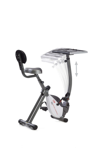 Cyclette Toorx Brx Office Compact salvaspazio accesso facilitato e scrivania regolabile in altezza ed inclinazione